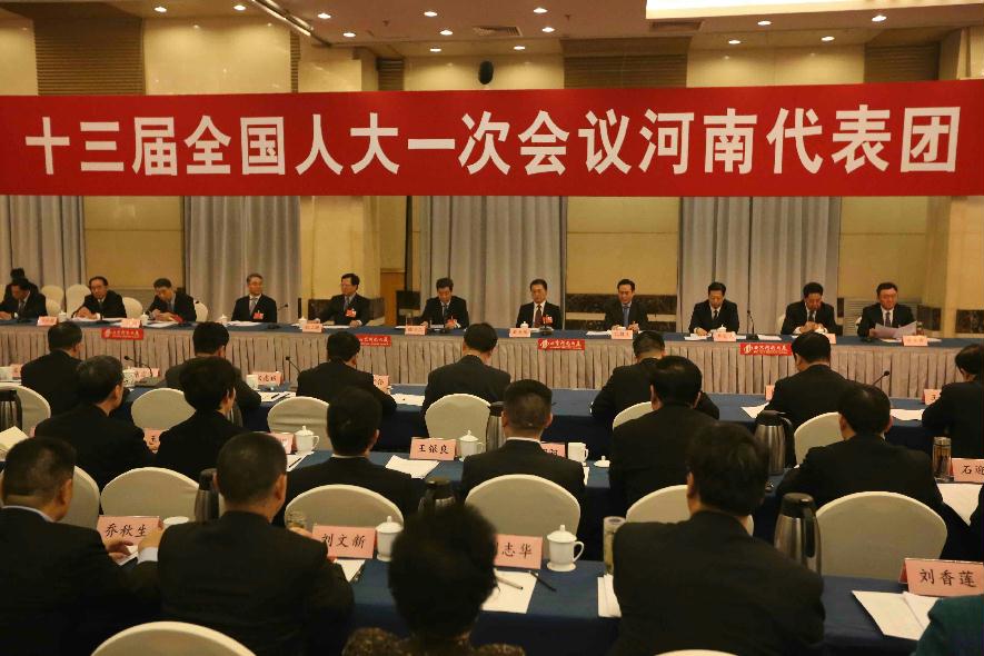 十三届全国人大一次会议河南代表团正式成立